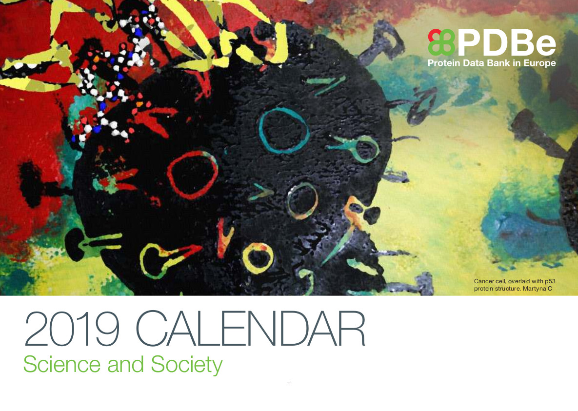 PDBe calendar 2019 front page