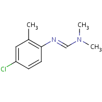 Chemical structure of chlordimeform