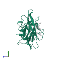 Proto-oncogene tyrosine-protein kinase Src in PDB entry 1a07, assembly 1, side view.