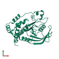 Tyrosine-protein phosphatase non-receptor type 1 in PDB entry 1a5y, assembly 1, front view.