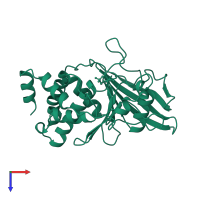 Tyrosine-protein phosphatase non-receptor type 1 in PDB entry 1a5y, assembly 1, top view.