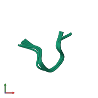 PDB entry 1aft coloured by chain, ensemble of 26 models, front view.