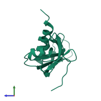 Angiogenin-1 in PDB entry 1agi, assembly 1, side view.