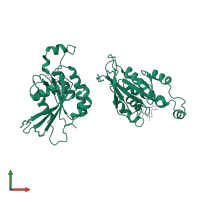 Cell division control protein 42 homolog in PDB entry 1an0, assembly 1, front view.