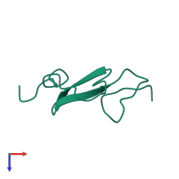 Complement C1r subcomponent heavy chain in PDB entry 1apq, assembly 1, top view.