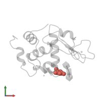 Modified residue SNN in PDB entry 1at5, assembly 1, front view.