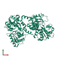 Lactotransferrin in PDB entry 1b0l, assembly 1, front view.