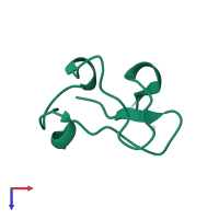 Rubredoxin in PDB entry 1b2o, assembly 1, top view.