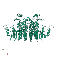 Carbamate kinase 1 in PDB entry 1b7b, assembly 1, front view.