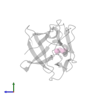 BETA-MERCAPTOETHANOL in PDB entry 1bff, assembly 1, side view.