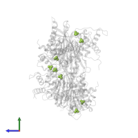 SULFATE ION in PDB entry 1bk4, assembly 1, side view.