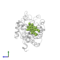 PROTOPORPHYRIN IX CONTAINING FE in PDB entry 1bva, assembly 1, side view.