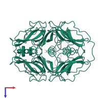 Pancreatic trypsin inhibitor in PDB entry 1bz5, assembly 1, top view.