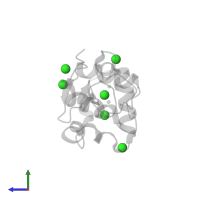 CHLORIDE ION in PDB entry 1c10, assembly 1, side view.