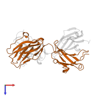 Ig gamma-2A chain C region secreted form in PDB entry 1cfq, assembly 1, top view.