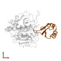 Eglin C in PDB entry 1cse, assembly 1, front view.