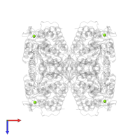 MAGNESIUM ION in PDB entry 1cw3, assembly 1, top view.