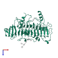 Chondroitinase-B in PDB entry 1dbo, assembly 1, top view.