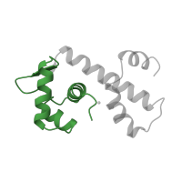 The deposited structure of PDB entry 1ddn contains 4 copies of Pfam domain PF01325 (Iron dependent repressor, N-terminal DNA binding domain) in Diphtheria toxin repressor. Showing 1 copy in chain C [auth A].