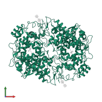 Prostaglandin G/H synthase 2 in PDB entry 1ddx, assembly 1, front view.