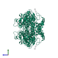 Prostaglandin G/H synthase 2 in PDB entry 1ddx, assembly 1, side view.