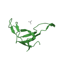 The deposited structure of PDB entry 1dj7 contains 1 copy of SCOP domain 50098 (Ferredoxin thioredoxin reductase (FTR), alpha (variable) chain) in Ferredoxin-thioredoxin reductase, variable chain. Showing 1 copy in chain B.