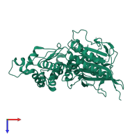 Phytase AppA in PDB entry 1dkn, assembly 1, top view.