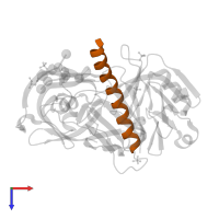 Protease A inhibitor 3 in PDB entry 1dpj, assembly 1, top view.