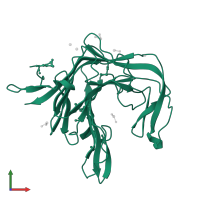 Kappa-carrageenase in PDB entry 1dyp, assembly 1, front view.