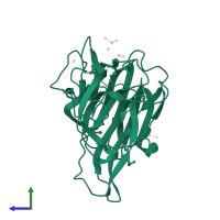 Kappa-carrageenase in PDB entry 1dyp, assembly 1, side view.