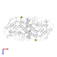 SULFATE ION in PDB entry 1ed9, assembly 1, top view.