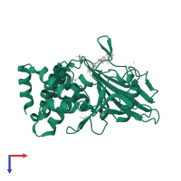 Tyrosine-protein phosphatase non-receptor type 1 in PDB entry 1een, assembly 1, top view.