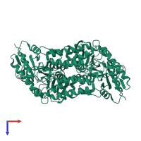 Aminotransferase class V domain-containing protein in PDB entry 1elq, assembly 1, top view.