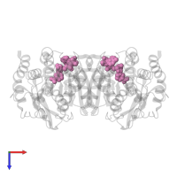 NICOTINAMIDE-ADENINE-DINUCLEOTIDE in PDB entry 1emd, assembly 1, top view.