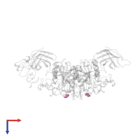 BETA-MERCAPTOETHANOL in PDB entry 1eth, assembly 1, top view.