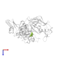 (4S)-2-METHYL-2,4-PENTANEDIOL in PDB entry 1f34, assembly 1, top view.