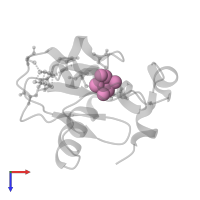 FE3-S4 CLUSTER in PDB entry 1fdd, assembly 1, top view.