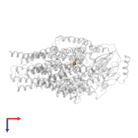 COPPER (II) ION in PDB entry 1fft, assembly 1, top view.