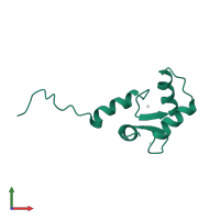 Troponin C, slow skeletal and cardiac muscles in PDB entry 1fi5, assembly 1, front view.