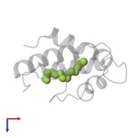 MYRISTIC ACID in PDB entry 1fk2, assembly 1, top view.