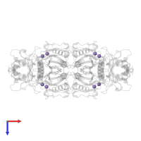 MANGANESE (II) ION in PDB entry 1fpf, assembly 1, top view.
