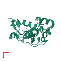 Colicin-E9 in PDB entry 1fsj, assembly 1, top view.