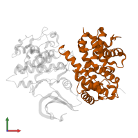 Cyclin-A2 in PDB entry 1h25, assembly 1, front view.