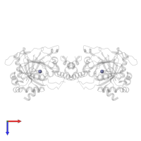 ZINC ION in PDB entry 1h2m, assembly 1, top view.