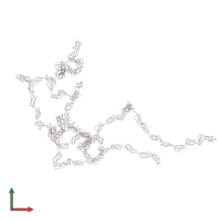 PDB entry 1haq coloured by chain, ensemble of 4 models, front view.