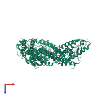 Protein ultraspiracle in PDB entry 1hg4, assembly 1, top view.