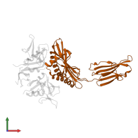 MHC class I polypeptide-related sequence A in PDB entry 1hyr, assembly 1, front view.