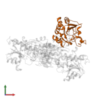 NAD(P) transhydrogenase subunit beta in PDB entry 1hzz, assembly 1, front view.