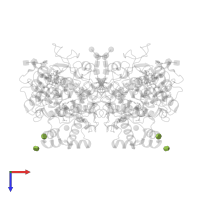 octyl beta-D-glucopyranoside in PDB entry 1igx, assembly 1, top view.