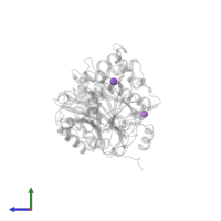 SODIUM ION in PDB entry 1ikq, assembly 1, side view.